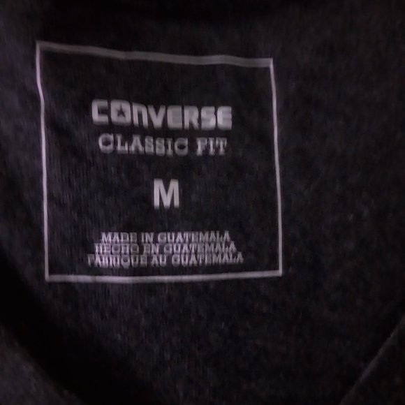 Converse All Star Chuck Taylor T-shirt Black Size Medium - Picture 2 of 4